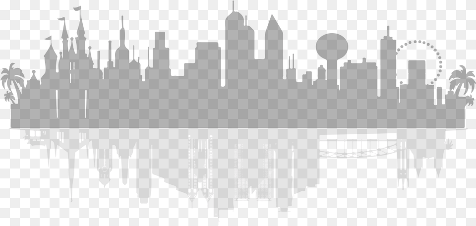 Timeisnow Official Mentoring Brainstorming And Connecting Silhouette Orlando Florida Skyline, Gate Png Image