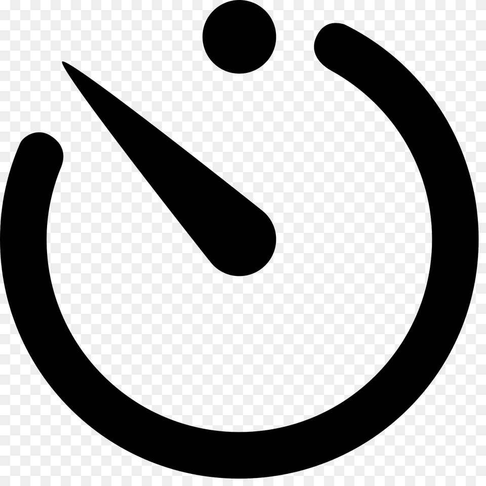 Timer Icon, Gray Free Png