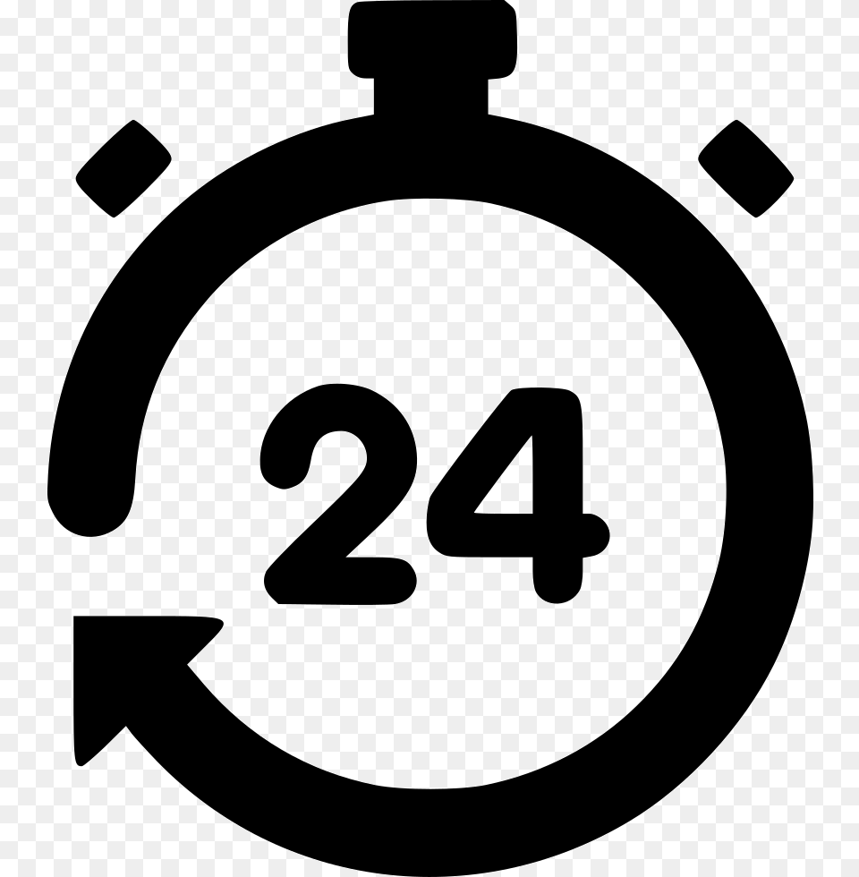 Timer Stop Watch 24 Hours Stop Watch, Symbol, Ammunition, Grenade, Weapon Free Png Download