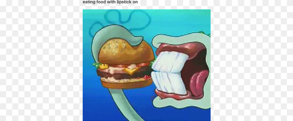 Times Tumblr Knew Exactly What You Were Thinking Eating With Lipstick Meme, Burger, Food, Baby, Person Free Png Download