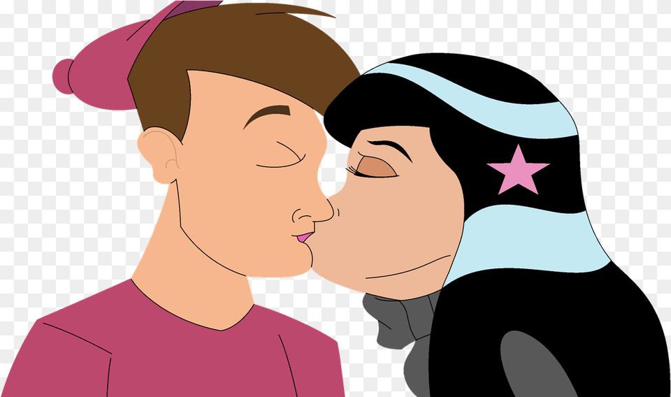Timmy And Betty Kiss Kiss On Lips, Kissing, Person, Romantic, Adult Free Png Download