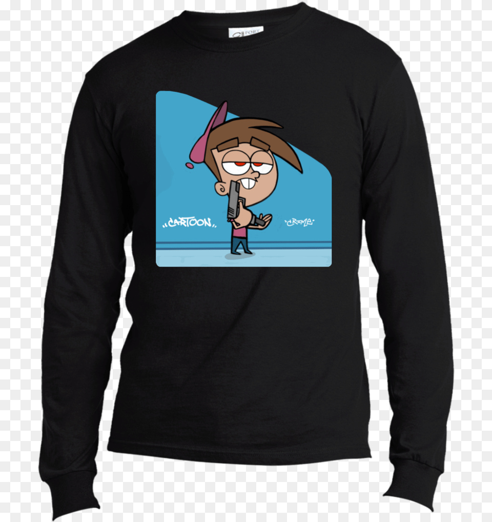 Timmy Turner Design I39m A Skiing Dad Just Like A Normal D, T-shirt, Sleeve, Long Sleeve, Clothing Free Png