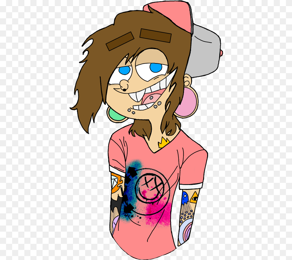 Timmy Turner Punk Edit, Book, Clothing, Comics, Publication Free Png Download