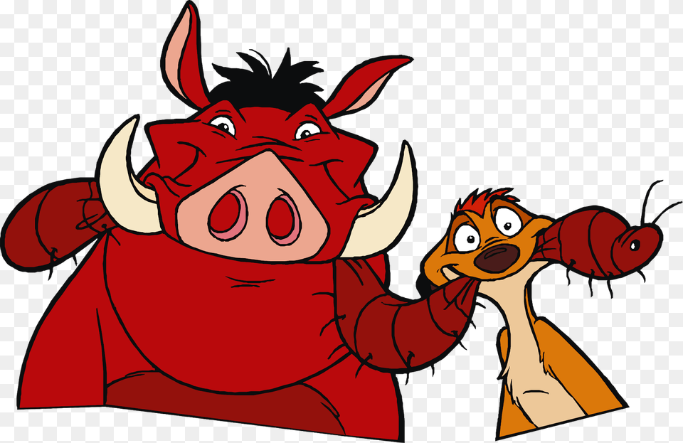 Timon And Pumbaa Cartoon Character Timon And Pumbaa Timon And Pumbaa, Baby, Person, Face, Head Free Transparent Png