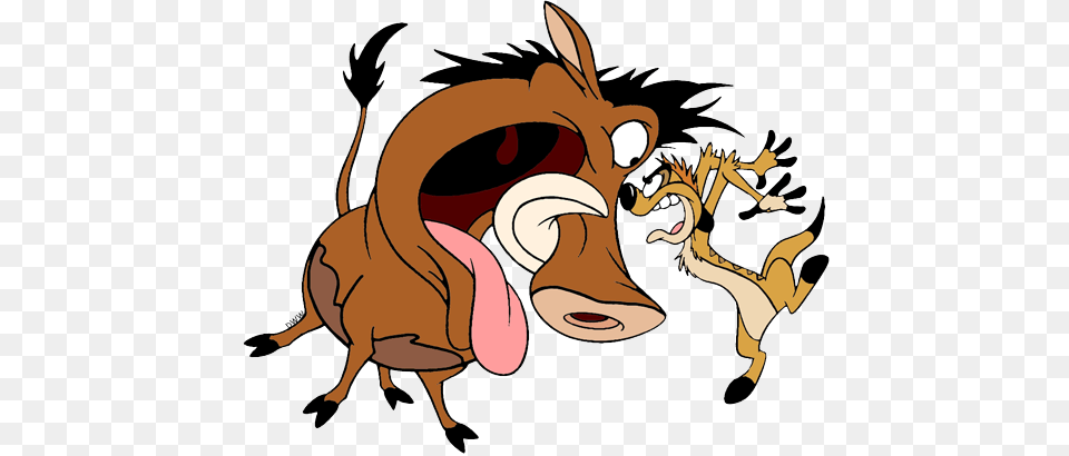 Timon And Pumbaa Clip Art Disney Clip Art Galore, Cartoon, Animal, Pig, Mammal Png Image