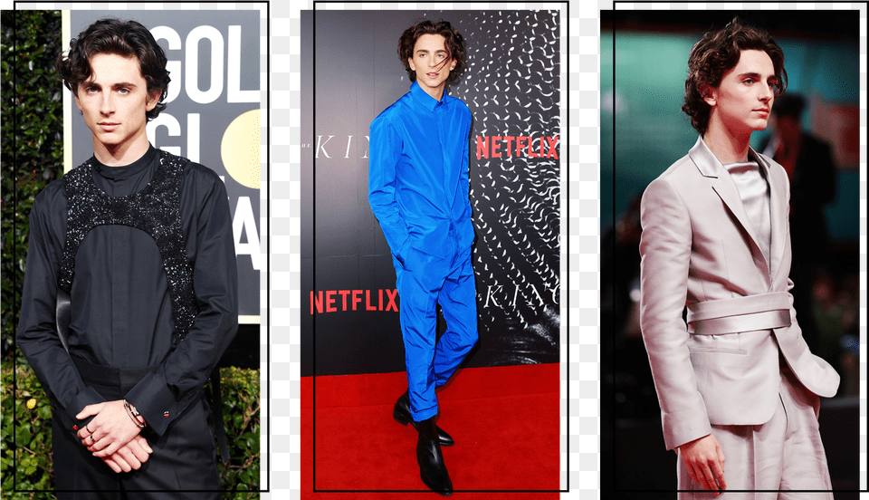 Timothee Chalamet Timothee Chalamet Golden Globes, Suit, Sleeve, Long Sleeve, Formal Wear Free Transparent Png