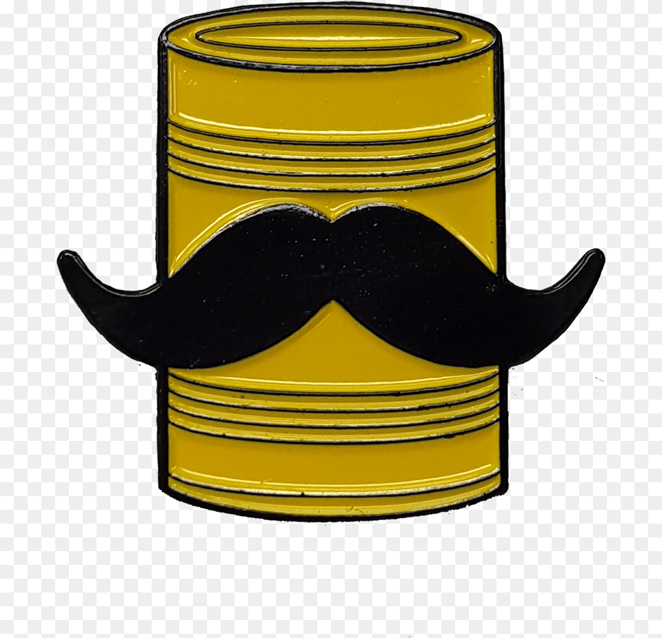Tin Can Mustache Pin Transparent Cartoons, Face, Head, Person Free Png Download