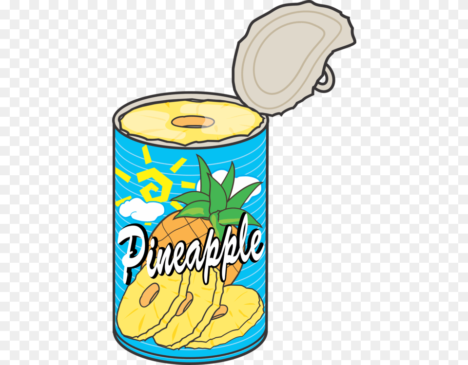 Tin Can Pineapple Food Fizzy Drinks, Aluminium, Canned Goods Free Transparent Png