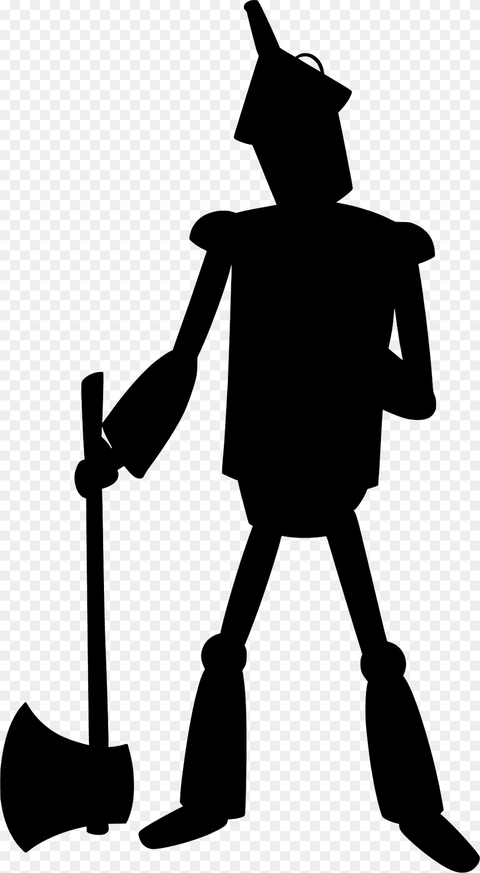 Tin Man From Wizard Of Oz Silhouette, People, Person, Device Png Image