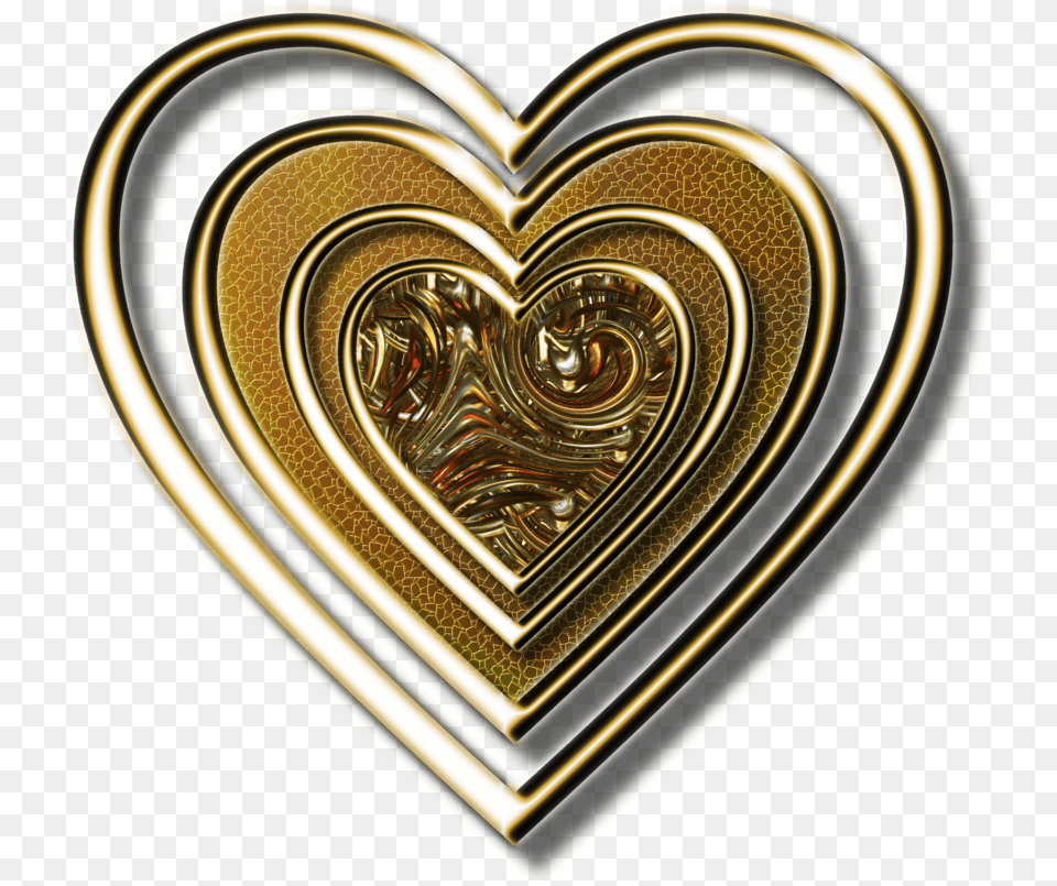 Tin Man Heart Clock Clipart Freeuse Golden Heart Portable Network Graphics, Accessories, Gold Png Image