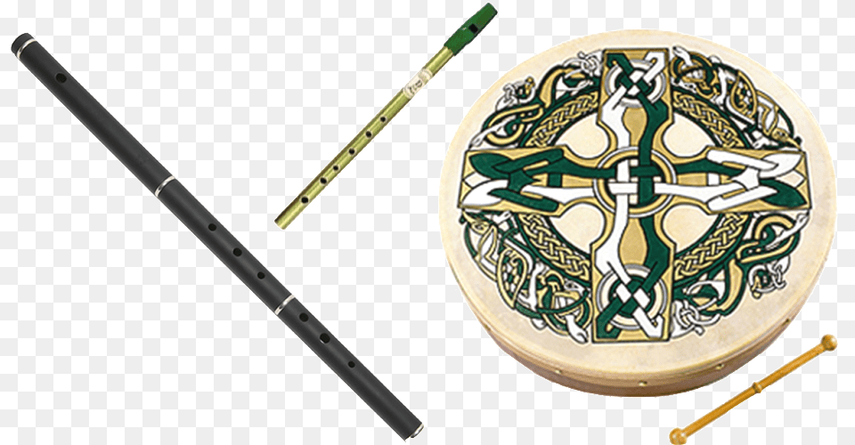 Tin Whistle Bodhran, Musical Instrument, Drum, Percussion, Blade Png Image