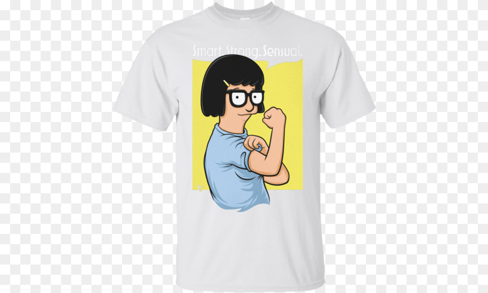 Tina Belcher I39m A Smart Strong Hoodies Sweatshirts Redbubble Tina Kontrast Top, Clothing, T-shirt, Baby, Person Free Png Download