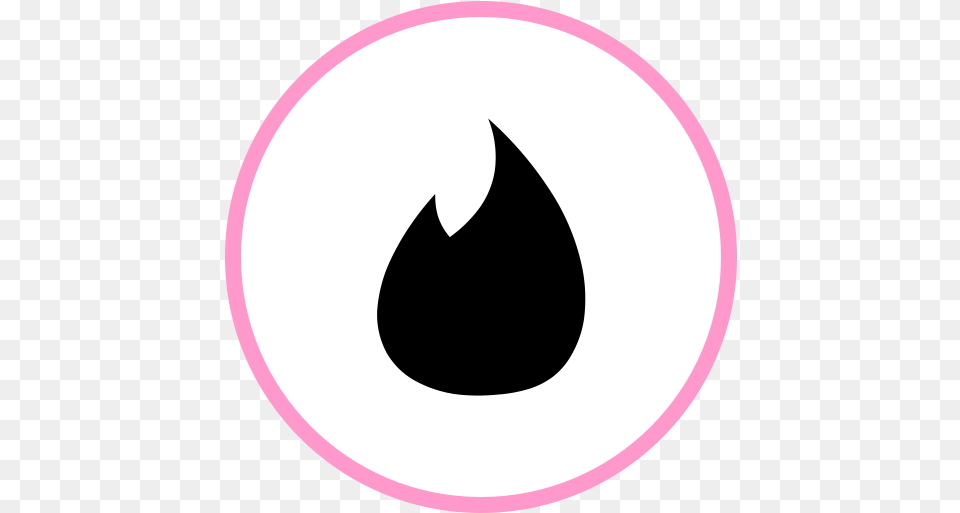 Tinder Icon Of Social Media Icons Pink Tinder Icon, Logo, Symbol, Disk Free Transparent Png