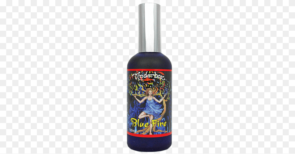 Tinderbox Blue Fire Cologne 100ml Blue, Bottle, Person Free Transparent Png