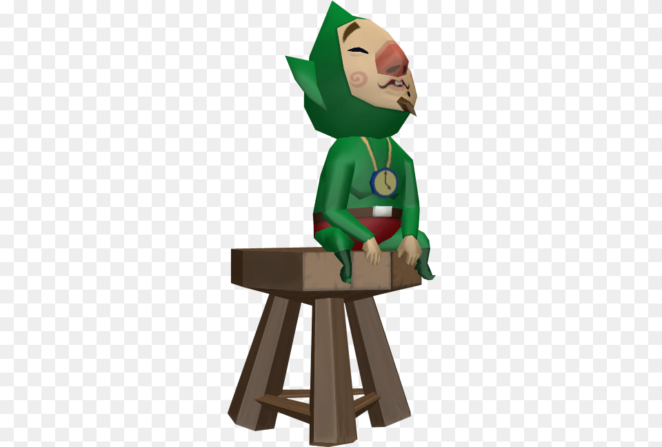 Tingle Figurine The Legend Of Zelda The Wind Waker, Elf, Furniture, Face, Head Free Transparent Png