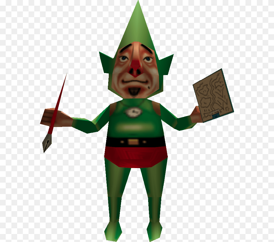 Tingle Majora39s Mask, Clothing, Costume, Elf, Person Free Png Download