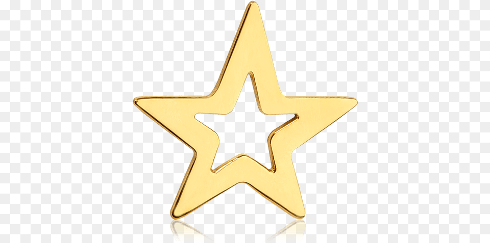 Tinkalink Medium Gold Star Charm Flag Of Socialist Belarus, Star Symbol, Symbol Free Png