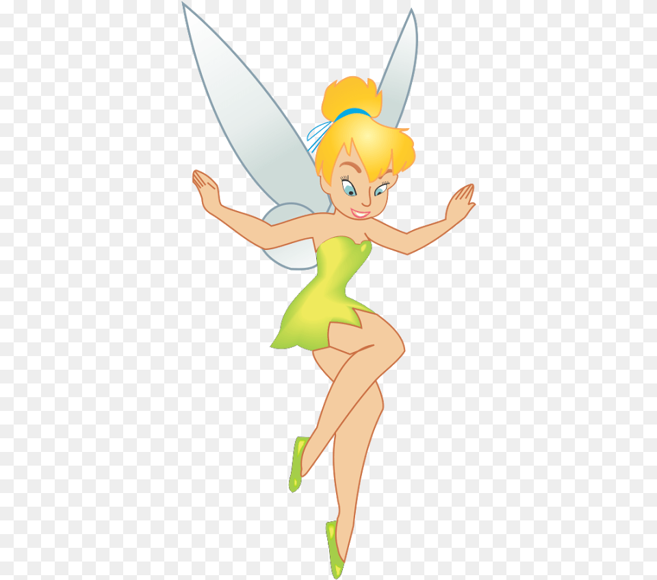 Tinker Bell Peter Pan Disney Fairies Fairy Transparent Background Tinkerbell, Baby, Person, Cartoon, Face Free Png Download