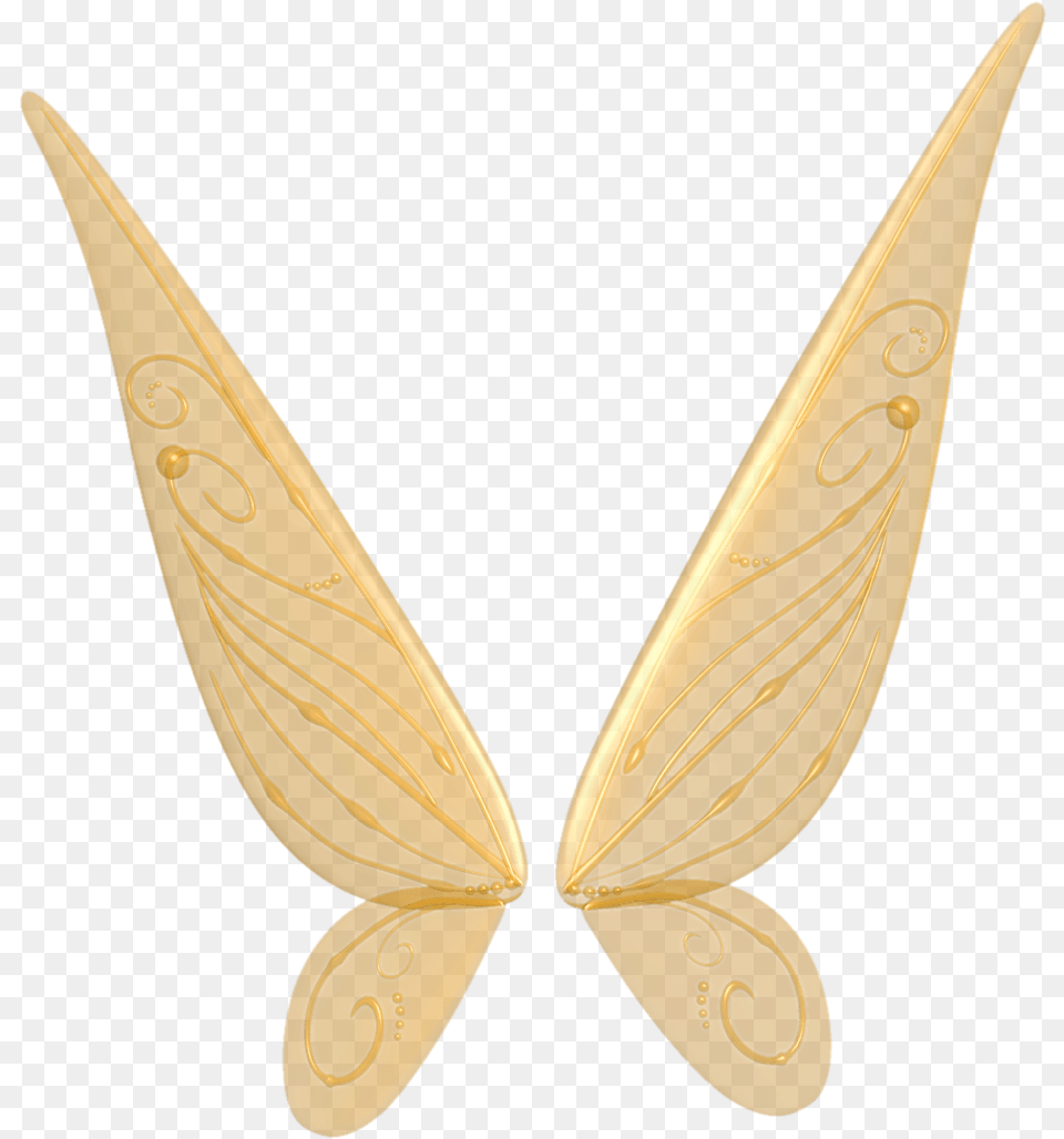 Tinker Bell Wings Transparent Tinker Bell Wings, Gold, Treasure, Boat, Canoe Free Png Download