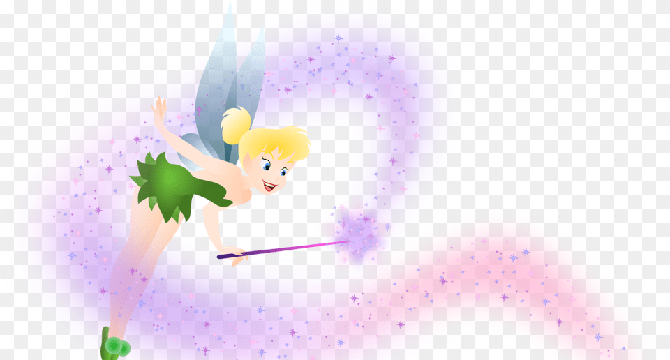 Tinker Bell With Fairy Dust, Baby, Person, Art, Graphics Free Transparent Png