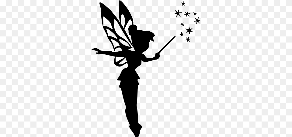 Tinkerbell 12 Vinyl Decal Sticker Fairy, Gray Free Png Download