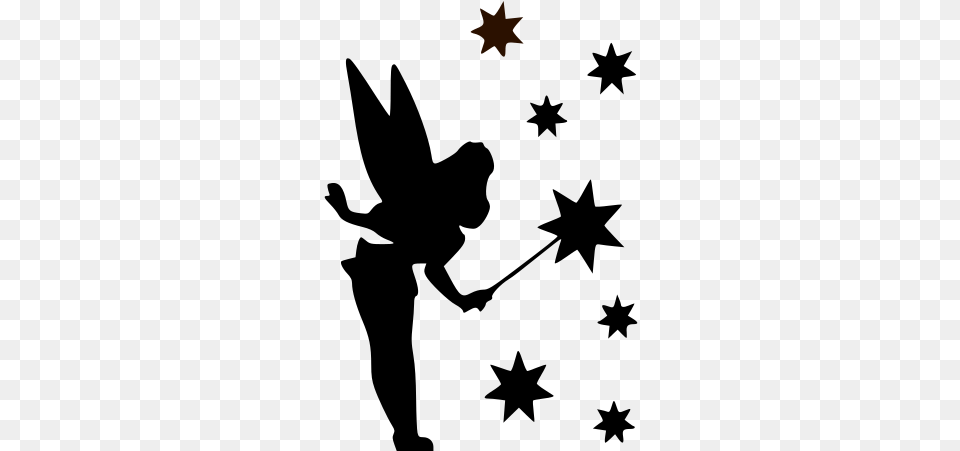 Tinkerbell 8 Vinyl Decal Sticker Tinkerbell Silhouette, Star Symbol, Symbol Png Image