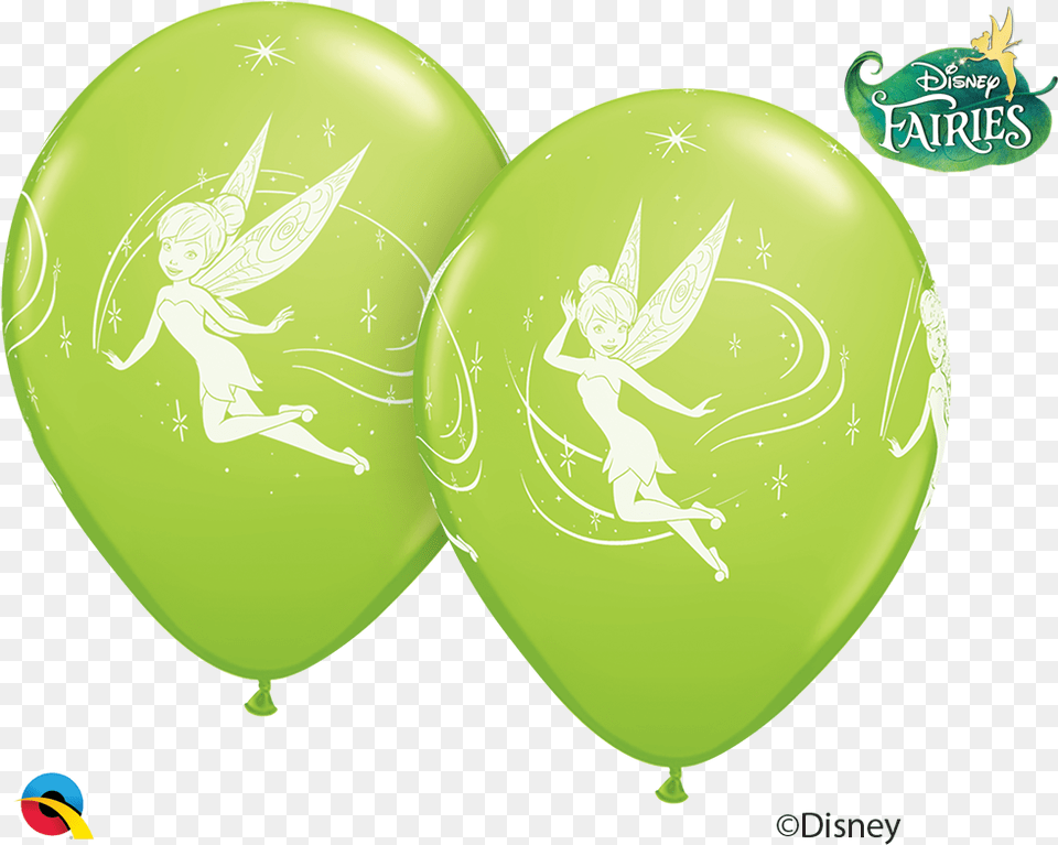 Tinkerbell Balloons Green Orange Purple Balloon, Baby, Person, Face, Head Free Png Download