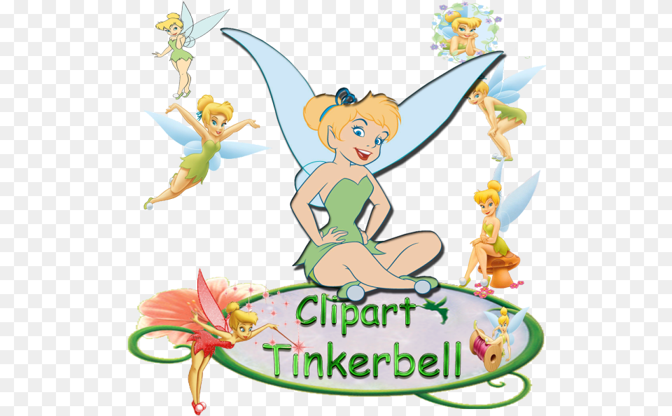 Tinkerbell Clipart Hostted Tinkerbell Clipart, Book, Comics, Publication, Baby Free Png