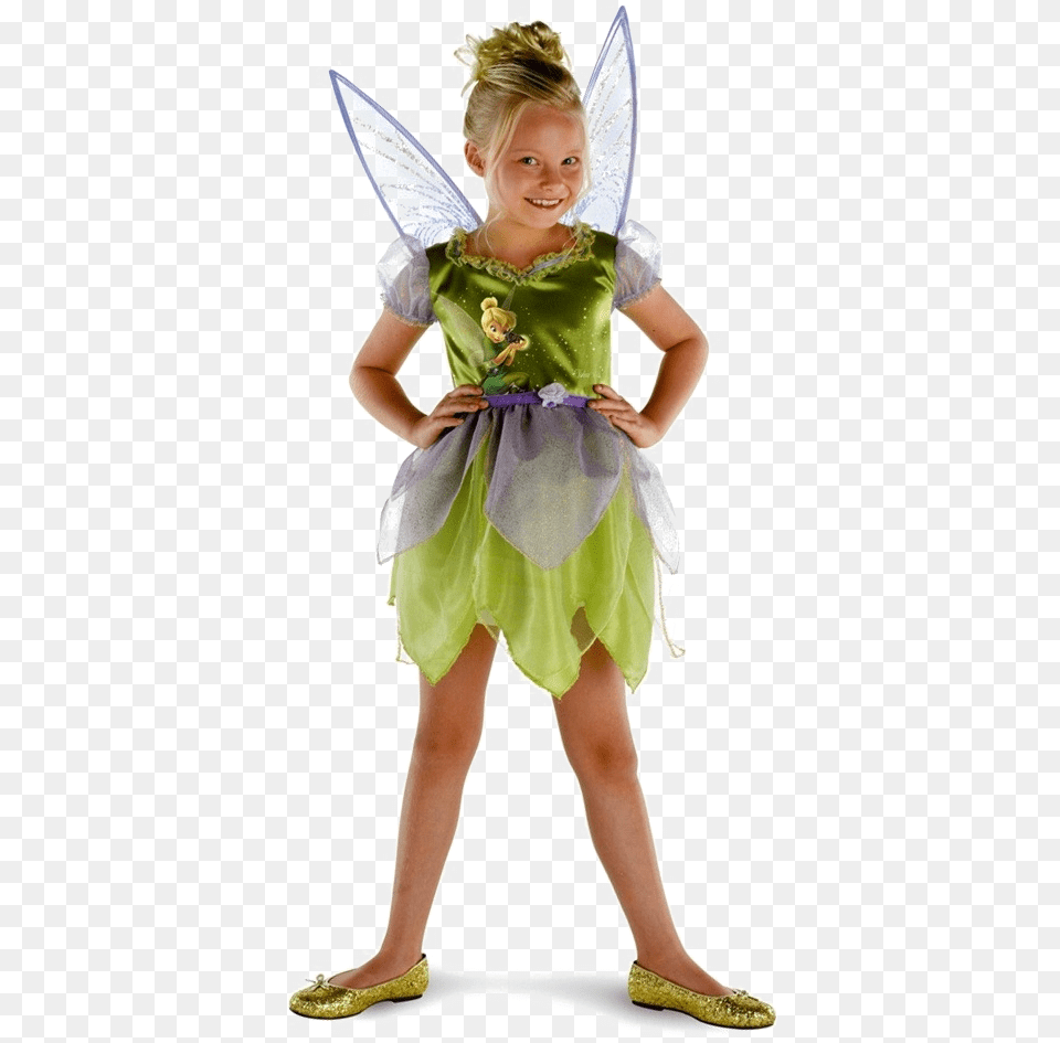 Tinkerbell Image Peter Pan Tinkerbell Costumes Girl, Female, Child, Clothing, Costume Free Transparent Png