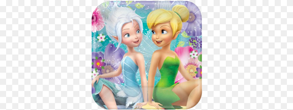 Tinkerbell Party Lunch Plates Tinkerbell Y Su Hermana, Doll, Figurine, Toy, Adult Png Image
