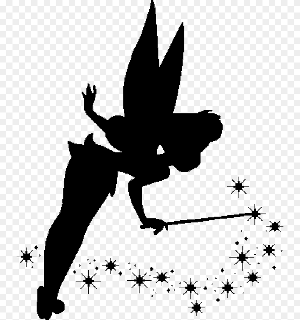 Tinkerbell Pixie Dust, Silhouette, Aircraft, Airplane, Transportation Free Png