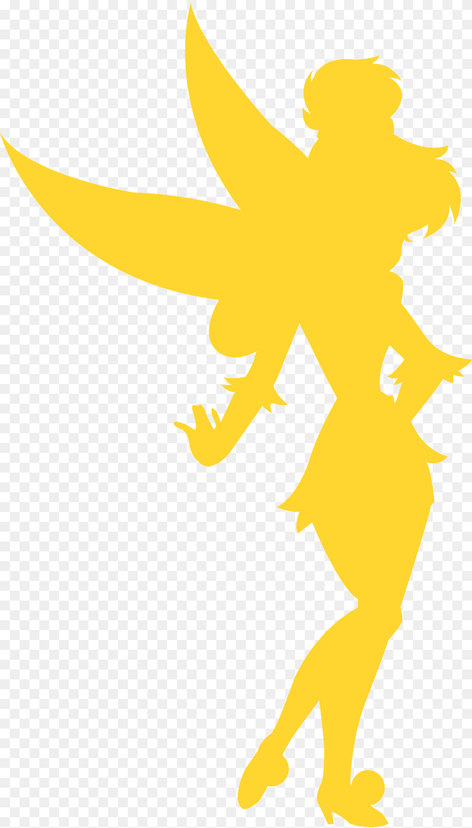 Tinkerbell Silhouette, Animal, Fish, Person, Sea Life Free Transparent Png