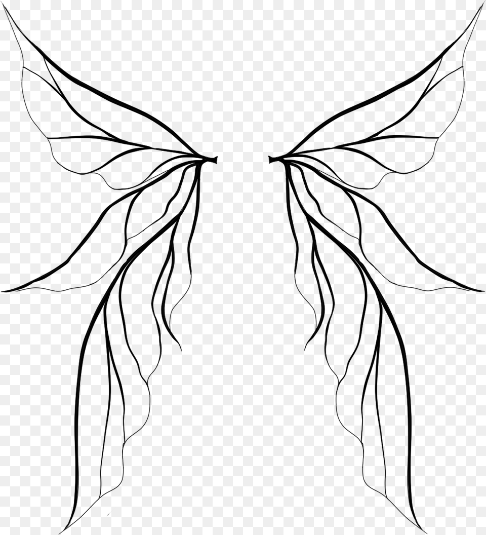 Tinkerbell Wings Drawing, Architecture, Staircase, Piano, Musical Instrument Png Image