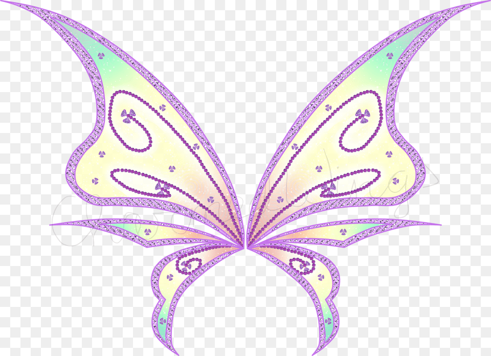 Tinkerbell Wings Fairy, Pattern, Purple, Carnival, Crowd Free Png Download