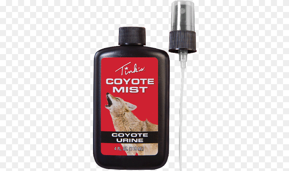 Tinks Coyote Mist Pred Lure, Bottle, Animal, Cat, Mammal Png Image