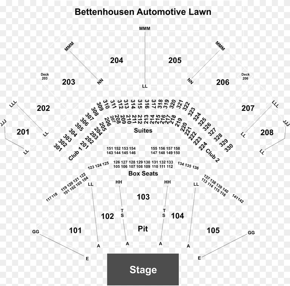 Tinley Park Section 104 Row Z, Cad Diagram, Diagram Free Png