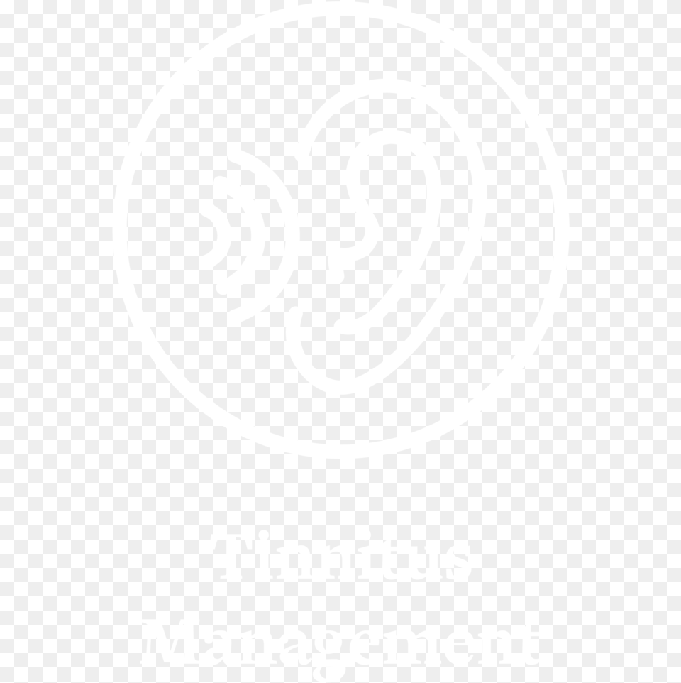 Tinnitus Management Circle Icon White Outline Poster, Logo, Advertisement, Ammunition, Grenade Free Png Download