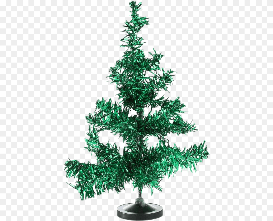 Tinsel Christmas Tree Transparent Images Tinsel Christmas Tree, Plant, Potted Plant, Accessories, Fir Free Png