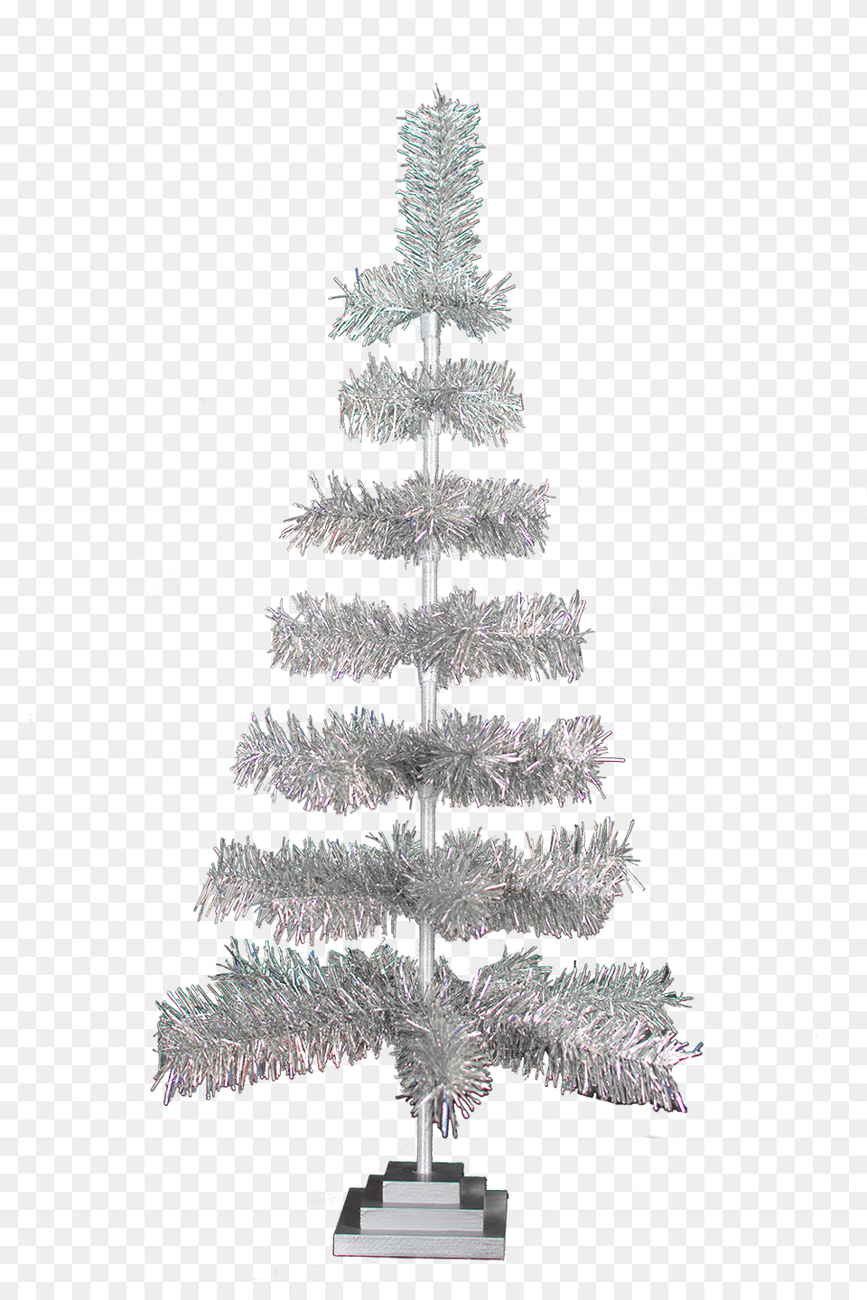 Tinsel Christmas Tree Vector, Christmas Decorations, Festival, Christmas Tree, Plant Png Image