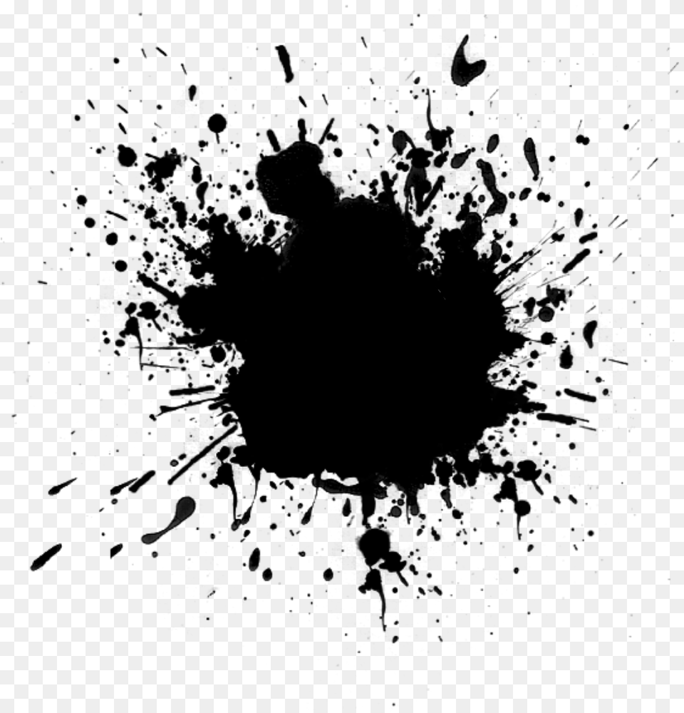 Tinta Mancha Black Paint Splatter Black Paint Splatter, Gray Png