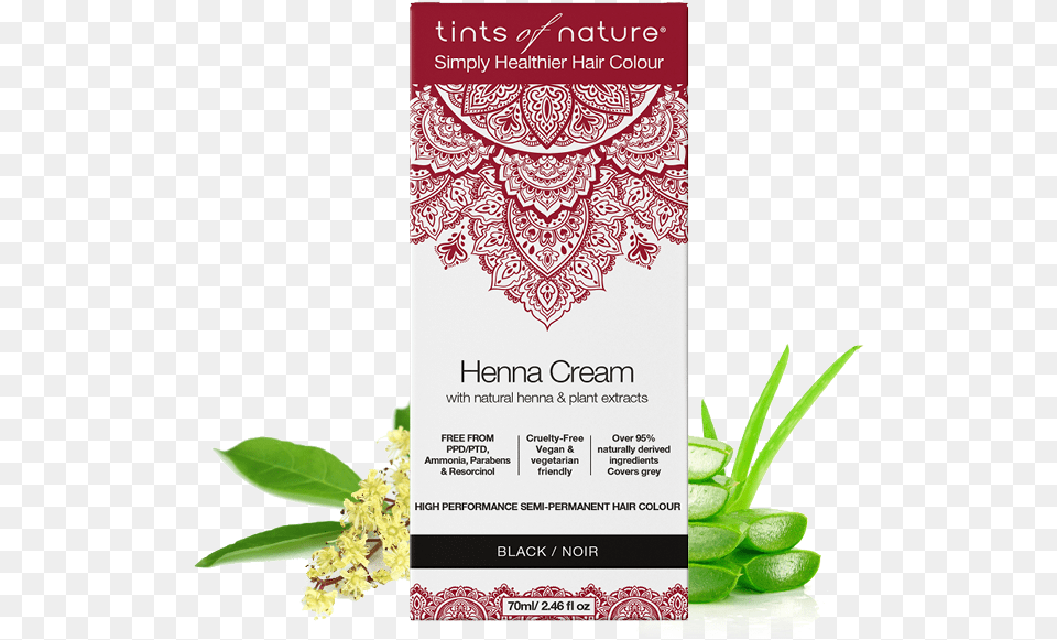 Tints Of Nature Henna Cream Semi Permanent Hair Colour, Advertisement, Herbal, Herbs, Plant Free Png