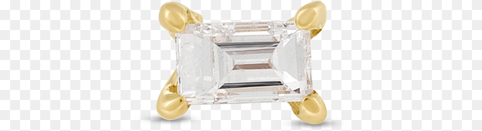 Tiny Baguette Diamond Stud Soft, Accessories, Gemstone, Jewelry Free Transparent Png