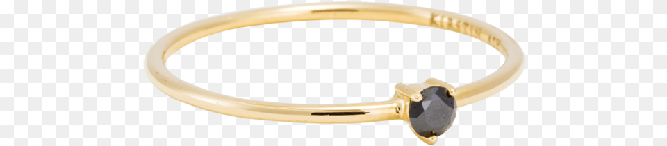 Tiny Black Diamond Ring Image Bangle, Accessories, Jewelry, Bracelet, Gold Free Png