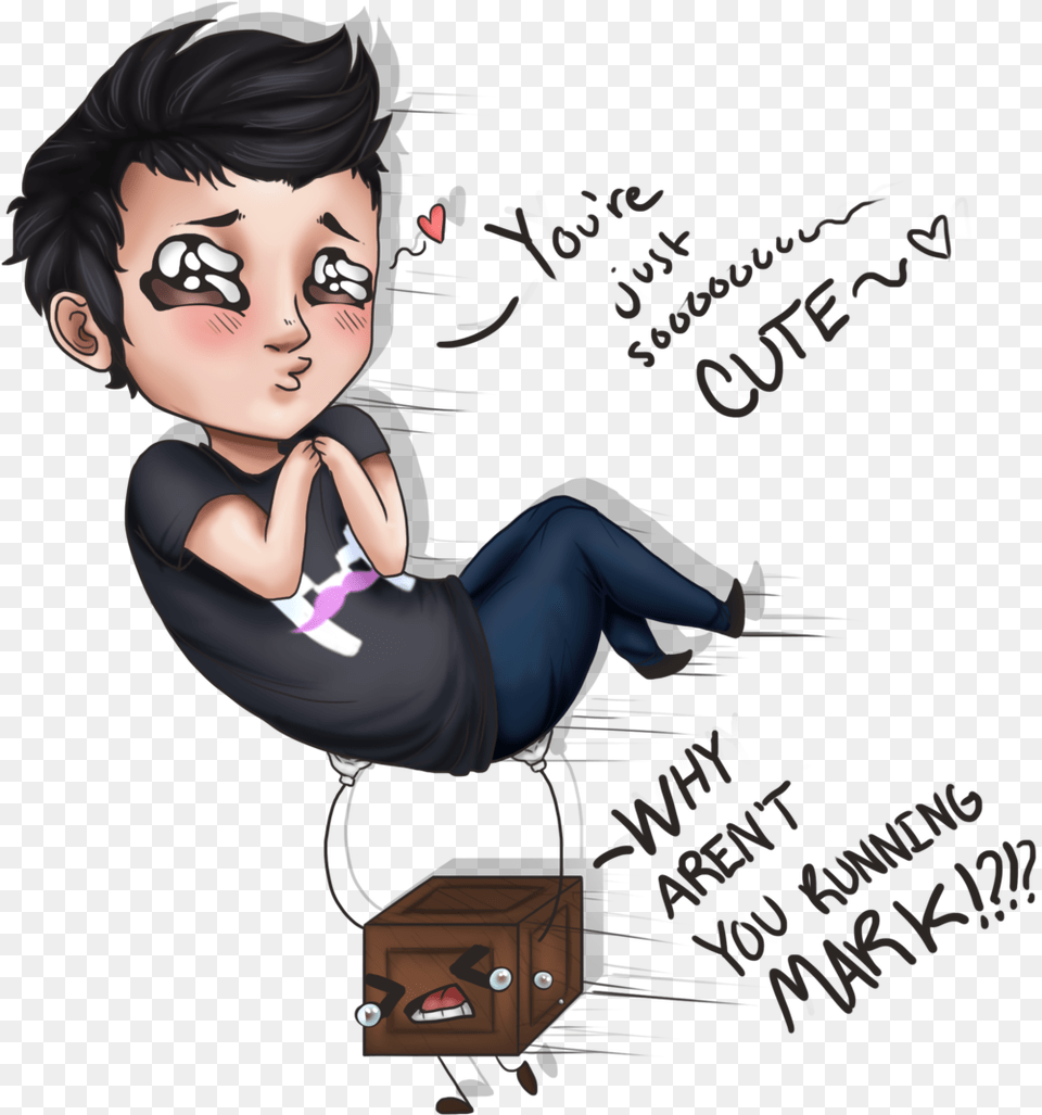 Tiny Box Tim Markiplier And Tiny Box Tim Fan Art, Book, Comics, Publication, Adult Free Png