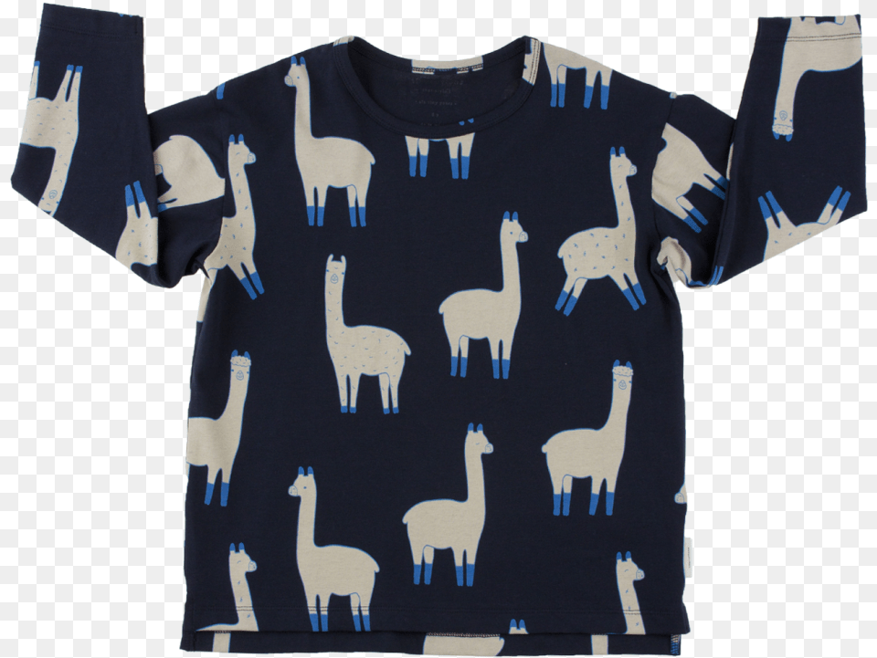 Tiny Cottons Ls Relaxed Tee Llamas Tiny Cottons Alpaca, T-shirt, Clothing, Shirt, Person Free Transparent Png