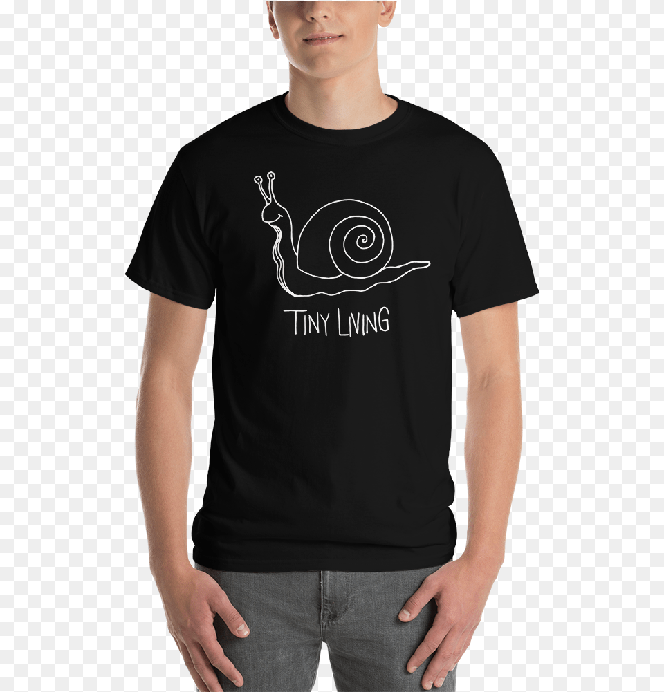 Tiny Living Black Shirt Person Shirt, Clothing, T-shirt, Shorts Png Image