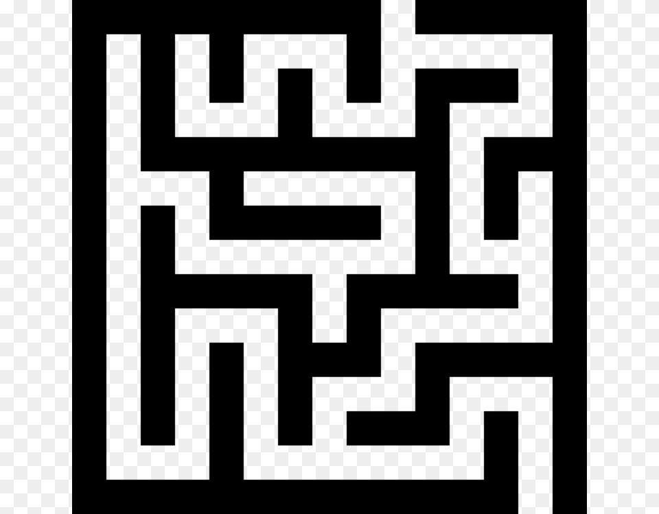 Tiny Maze Labyrinth Puzzle Game, Gray Png Image