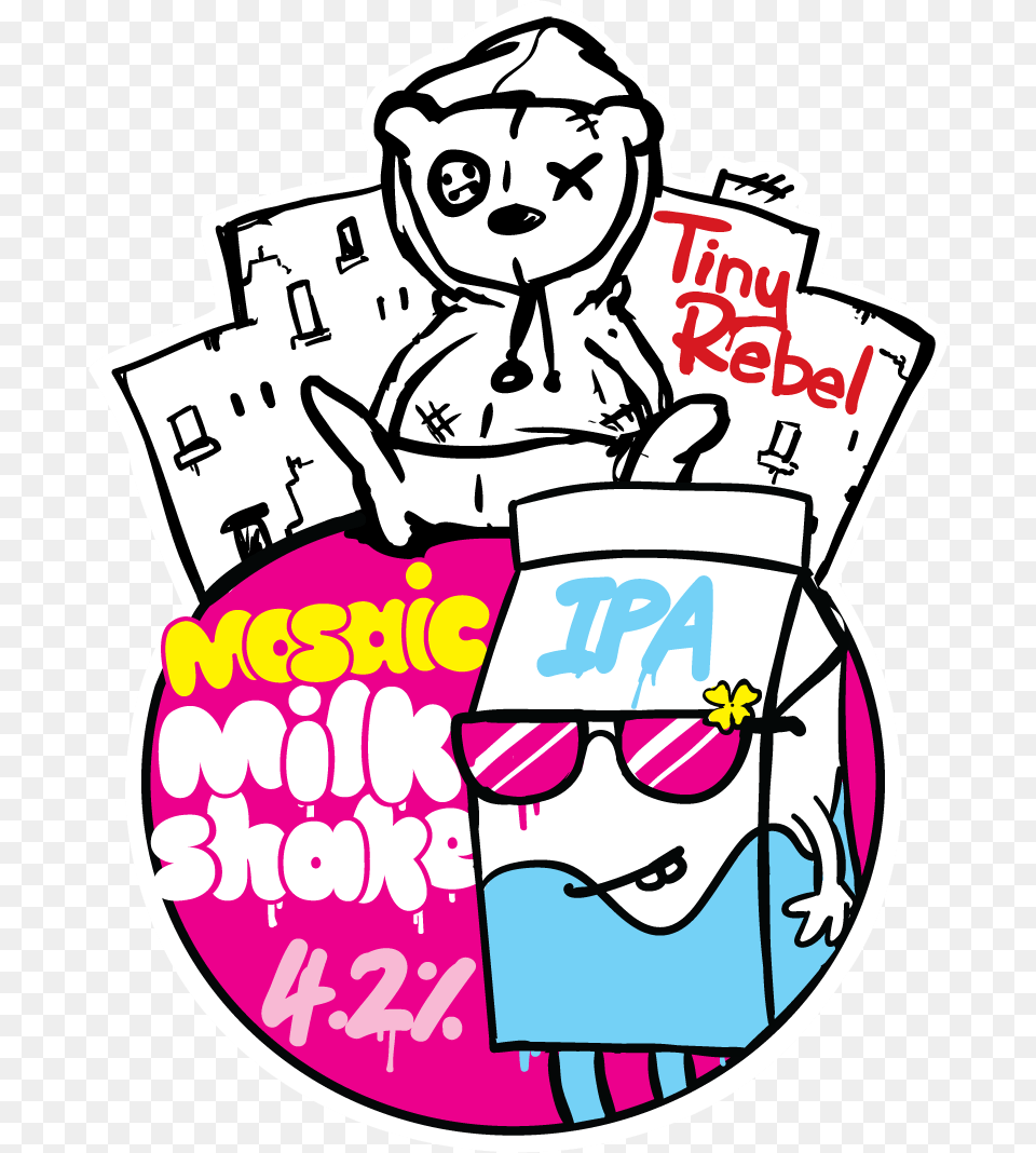 Tiny Rebel Strawberry Milkshake Download, Accessories, Sticker, Poster, Sunglasses Free Transparent Png