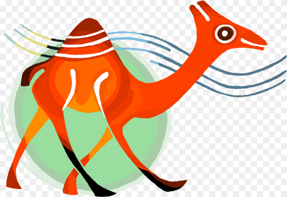 Tiny Red Camel Logo Arabian Camel, Animal, Sea Life, Mammal, Wildlife Free Transparent Png