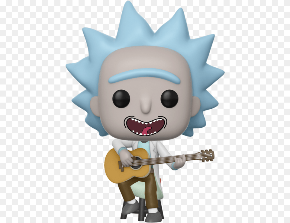 Tiny Rick Funko Pop, Guitar, Musical Instrument, Baby, Person Png Image